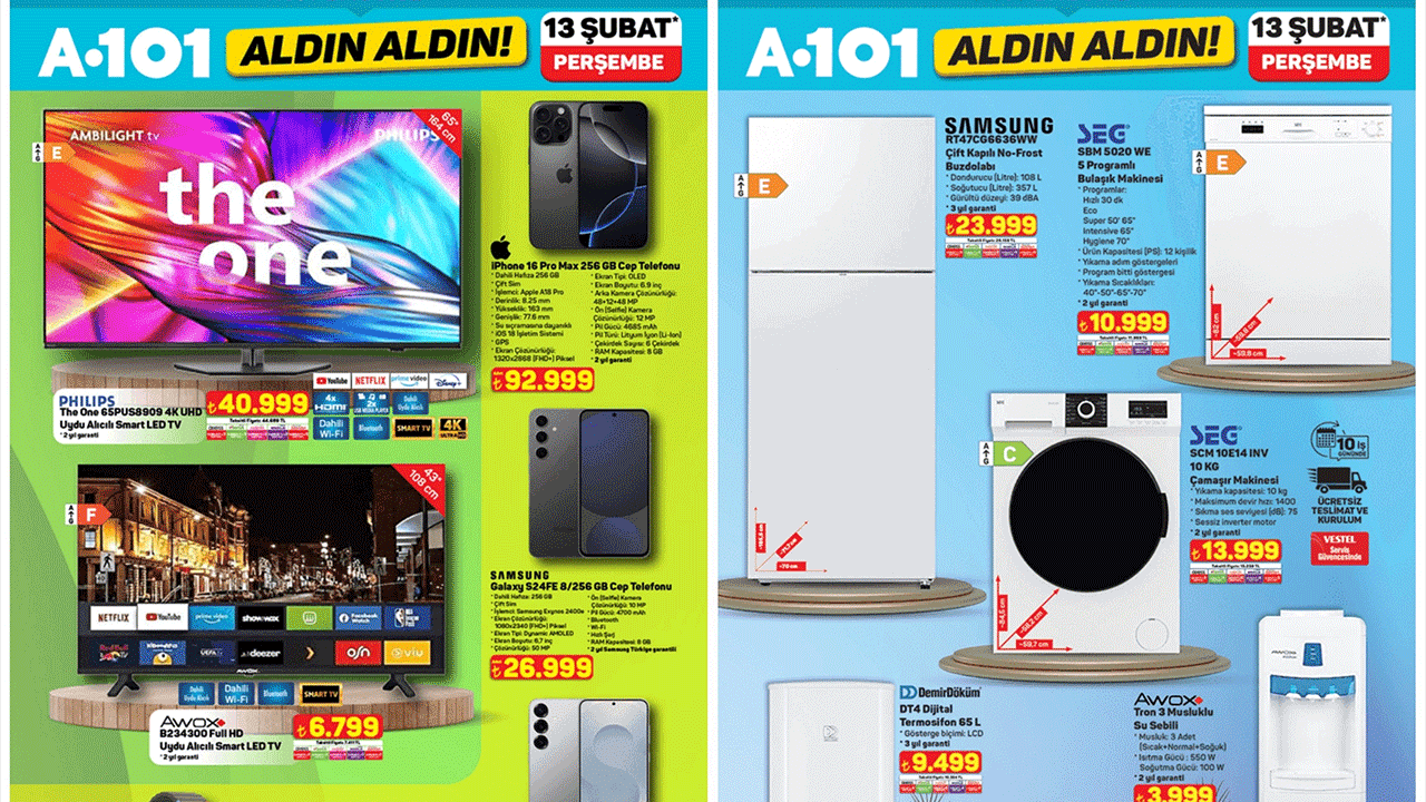 A101'de büyük teknoloji fırsatı! iPhone 16 Pro Max ve Samsung Galaxy S24 FE indirimli fiyatlarla satışta