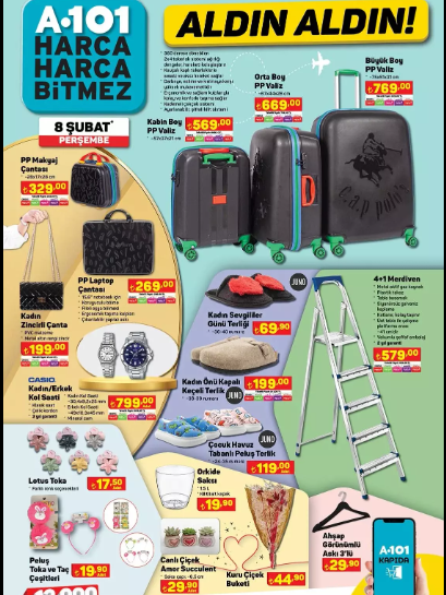 Foto - A101'e uygun yollu akıllı telefon, elektrik süpürgesi, halı ve koltuk yıkama makinesi geliyor! Dev kampanya