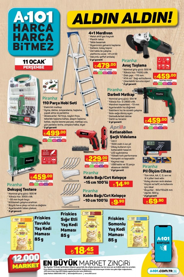 Foto - A101’de kaçırılmayacak fırsatlar! 11 Ocak aktüel ürünler kataloğu yayında! Benzinli moped satışa sunuluyor! 