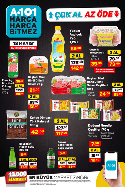 Foto - A101’de o ürünlerde 1 alana 1 bedava fırsatı başlıyor! İşte yepyeni ürünler…