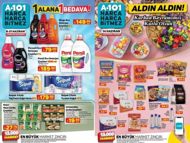 A101’de sürpriz indirimler! Bayramda '1 Alana 1 Bedava' Kampanyası