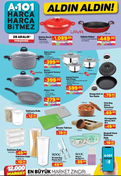 Foto - A101'de yılın son indirimi! Kaçıran çok üzülür: 7.599'a buzdolabı, 8.299'a bulaşık makinesi, 9.999 liraya çamaşır makinesi geliyor