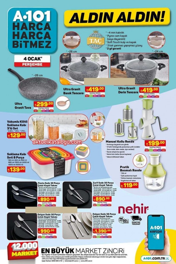 Foto - A101’den beyaz eşya ve Smart TV’lerde yeni yılın ilk indirimi! A101 4 Ocak aktüel ürünler fırsatları