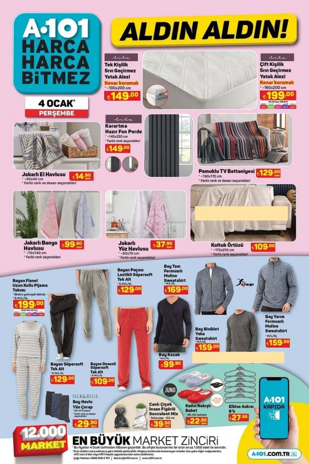 Foto - A101’den beyaz eşya ve Smart TV’lerde yeni yılın ilk indirimi! A101 4 Ocak aktüel ürünler fırsatları