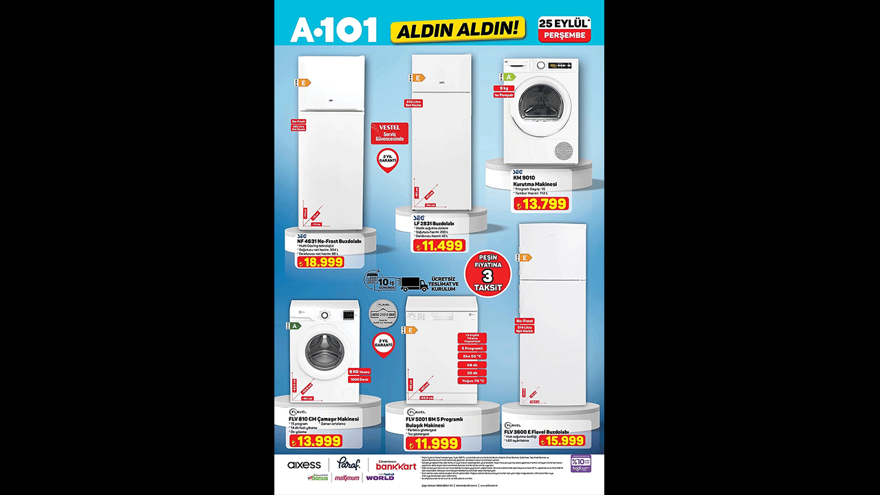 Foto - A101’den Büyük Sürpriz! 25 Eylül Aldın Aldın Kataloğu Açıklandı