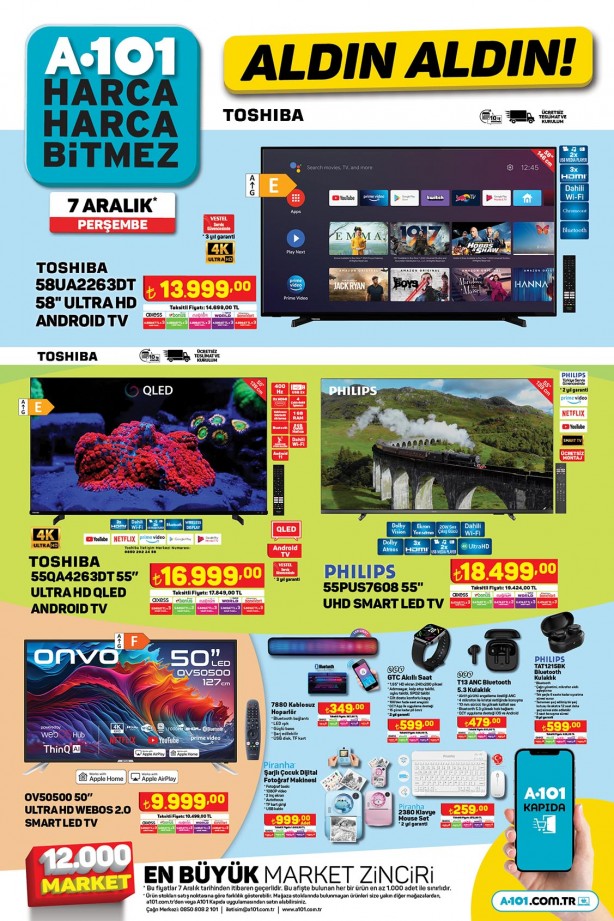 Foto - A101’den yılın son kampanyası! Beklenen katalog yayınlandı! A101'de hangi ürünler indirimde? 7 Aralık’ta A101'de neler var?