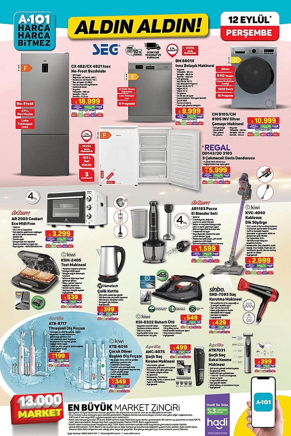 Foto - A101’e çok ucuza laptop geliyor! İşte 12 Eylül indirimleri…