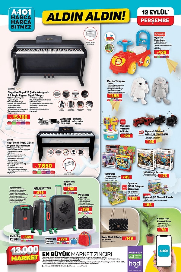 Foto - A101’e çok ucuza laptop geliyor! İşte 12 Eylül indirimleri…