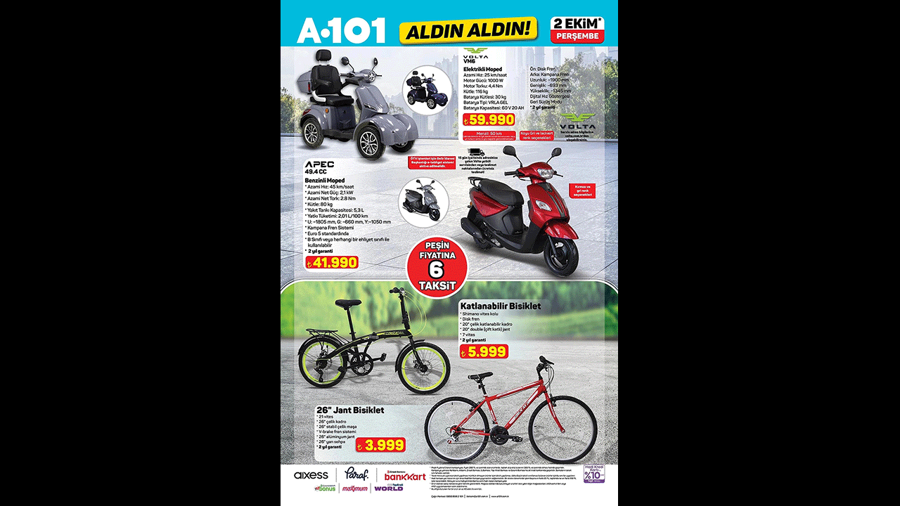 Foto - A101’in 2 Ekim kataloğu heyecan yaptı! Çekme karavan ve sürpriz indirimler geliyor!