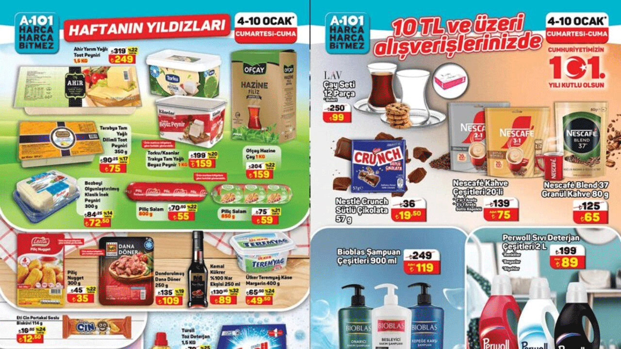 A101’in yeni yıl fırsatları devam ediyor! İşte 4-10 Ocak aktüel ürünler listesi