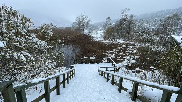 Foto - Abant'a bir de böyle bakın! Kar yağışı etkili oluyor!