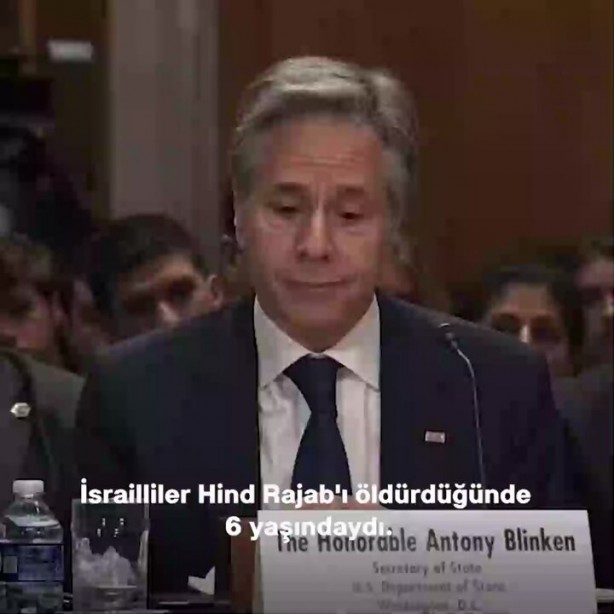 ABD Dışişleri Bakanı Blinken'a soğuk duş! Senatoda "Gazze kasabı" ifadesiyle protesto edildi