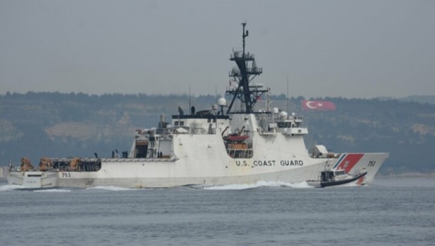 Foto - ABD Sahil Güvenlik gemisi 'USS Hamilton' Çanakkale Boğazı'ndan geçişini gerçekleştirdi