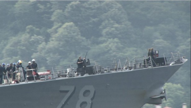 ABD savaş gemisi İstanbul'da! Twitter'dan açıklama yaptılar