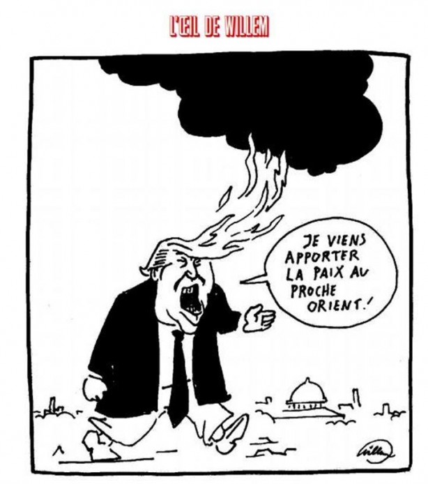 Foto - ABD ve İsrail katliamı karikatürlerle anlatıldı