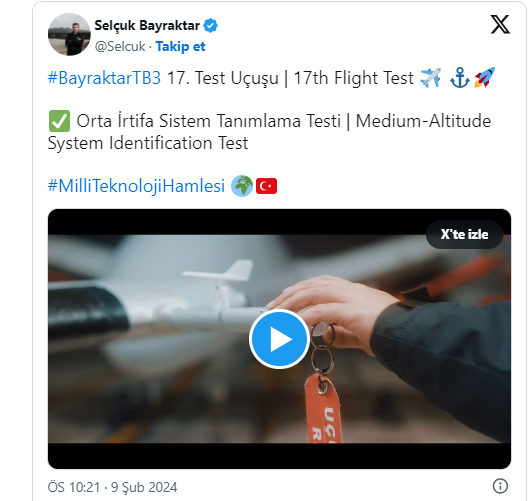 Foto - ABD ve İsrail şok geçirecek! Selçuk Bayraktar TB3 SİHA ile ilgili son gelişmeyi duyurdu