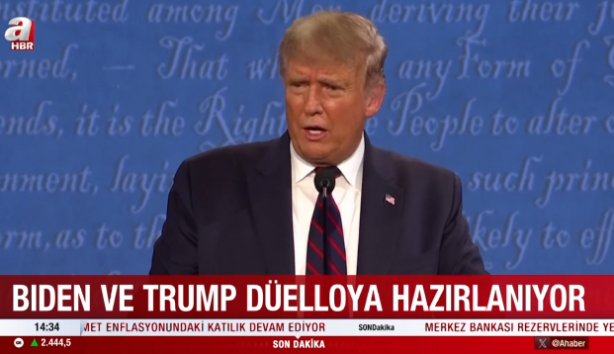 Foto - ABD’de büyük gün! Joe Biden ve Donald Trump canlı yayında karşı karşıya