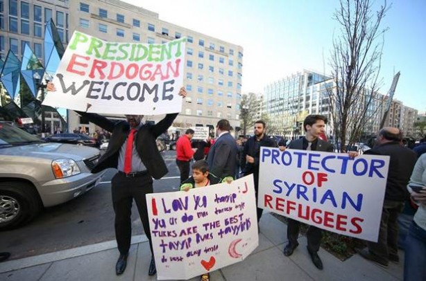 Foto - ABD'de Erdoğan'a sevgi seli