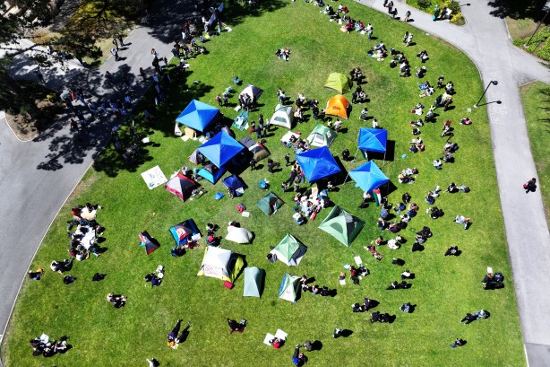 Foto - ABD'de Filistin direnişi! San Francisco Üniversitesi öğrencileri de katıldı