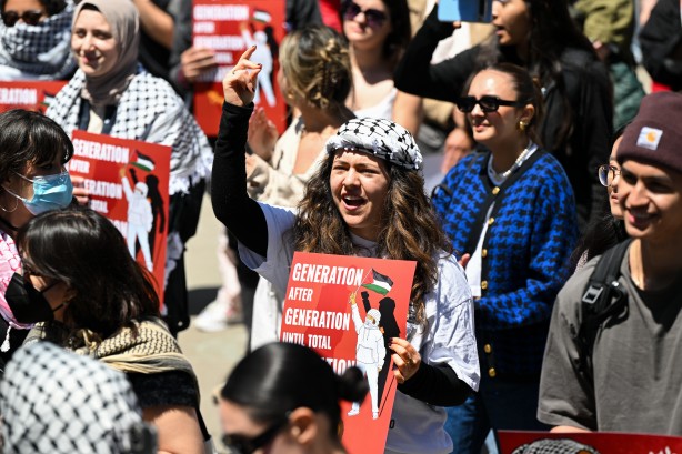 Foto - ABD'de Filistin direnişi! San Francisco Üniversitesi öğrencileri de katıldı