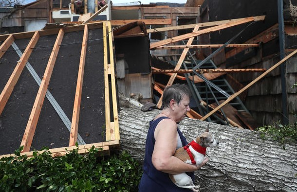 Foto - ABD'de korkunç görüntüler! Koca şehirleri yıktı geçti