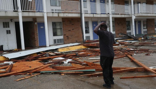 Foto - ABD'de korkunç görüntüler! Koca şehirleri yıktı geçti