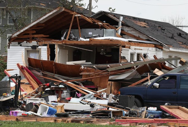 Foto - ABD'de korkunç görüntüler! Koca şehirleri yıktı geçti