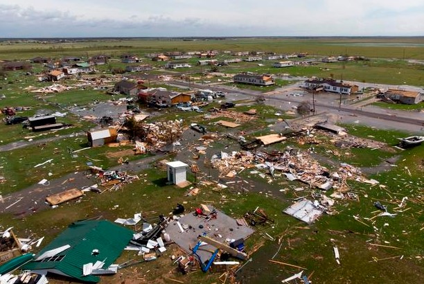 Foto - ABD'de korkunç görüntüler! Koca şehirleri yıktı geçti