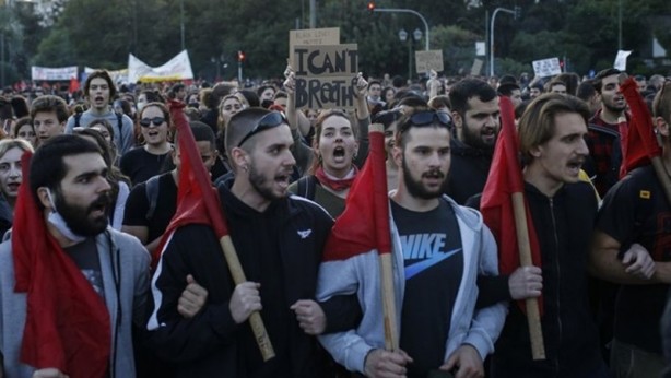 Foto - ABD'deki öfke Komşu'ya sıçradı! Sokaklar alev alev...
