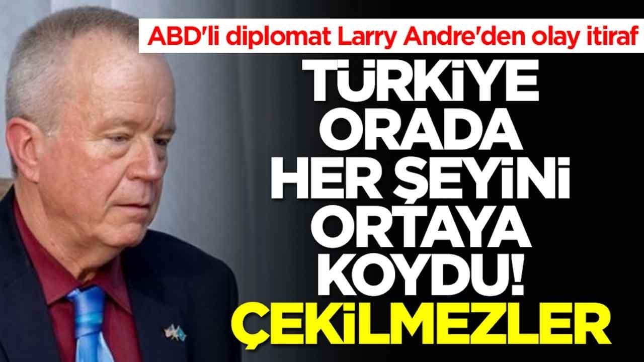 ABD'li diplomat Larry Andre'den olay itiraf: Türkiye orada her şeyini ortaya koydu, asla çekilmezler
