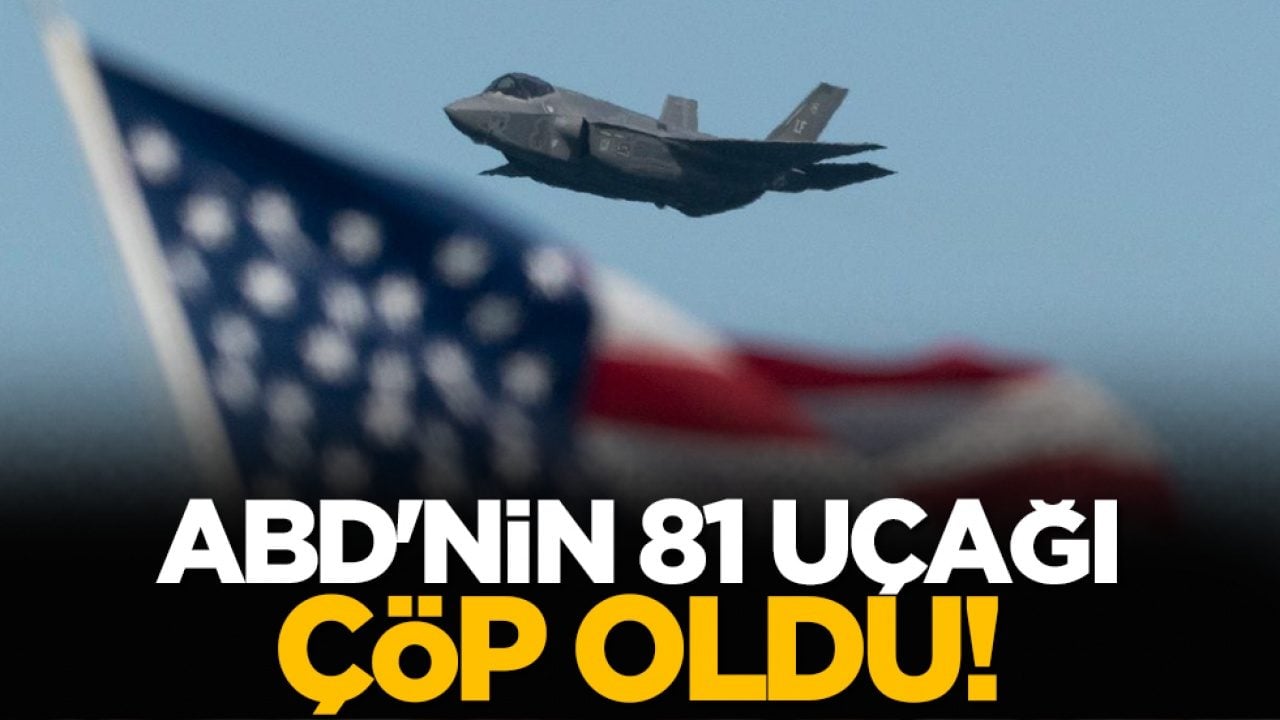 ABD'nin 81 uçağı çöp oldu!