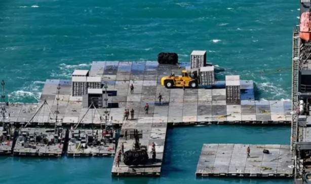 Foto - ABD'nin Gazze'de kurduğu geçici liman dağılıyor