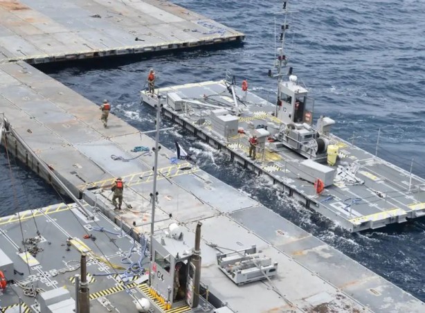 Foto - ABD'nin Gazze'de kurduğu geçici liman dağılıyor