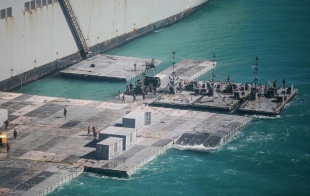 Foto - ABD'nin Gazze'de kurduğu geçici liman dağılıyor