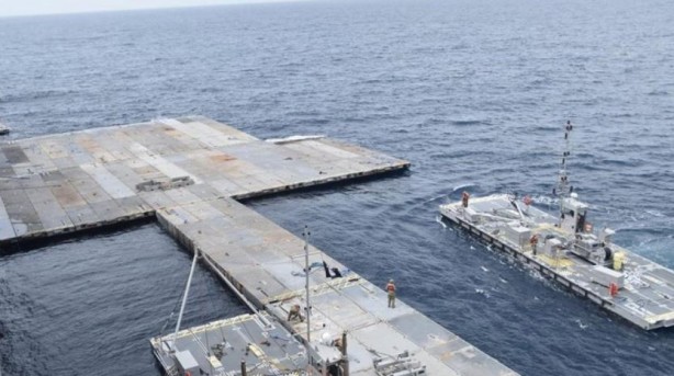 Foto - ABD'nin Gazze'de kurduğu geçici liman dağılıyor