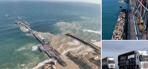 Foto - ABD'nin Gazze'de kurduğu geçici liman dağılıyor