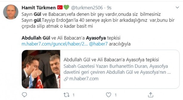 Foto - Abdullah Gül'ün 'Ayasofya Camii' tavrı tepki çekti! 'Pes' dedirten davranışa eleştiri yağdı