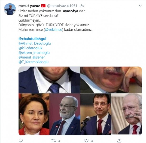 Foto - Abdullah Gül'ün 'Ayasofya Camii' tavrı tepki çekti! 'Pes' dedirten davranışa eleştiri yağdı