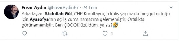 Foto - Abdullah Gül'ün 'Ayasofya Camii' tavrı tepki çekti! 'Pes' dedirten davranışa eleştiri yağdı