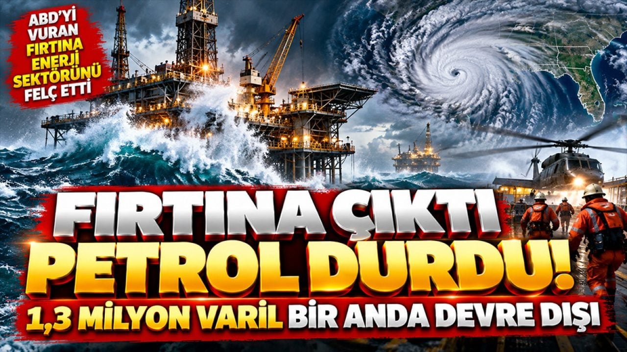 ABD’yi vuran fırtına enerji sektörünü felç etti! Milyonlarca varil petrol devre dışı