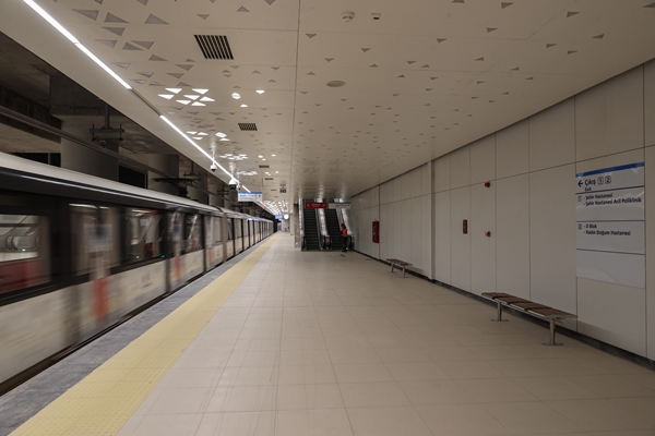 Foto - Açılışına artık saatler kaldı! Yeni metro istasyonunda müthiş görüntü