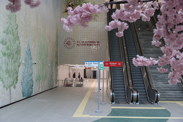 Foto - Açılışına artık saatler kaldı! Yeni metro istasyonunda müthiş görüntü