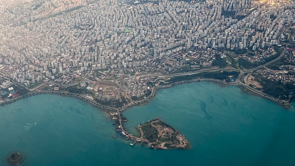 Adana kent merkezi havadan görüntülendi