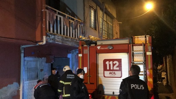 Foto - Adana'da evde çıkan yangında bir kişi yaralandı