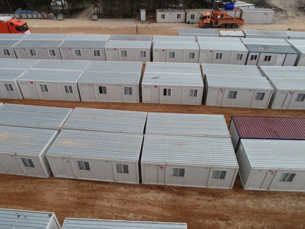 Adıyaman'da depremzedeler için konteyner kent çalışması