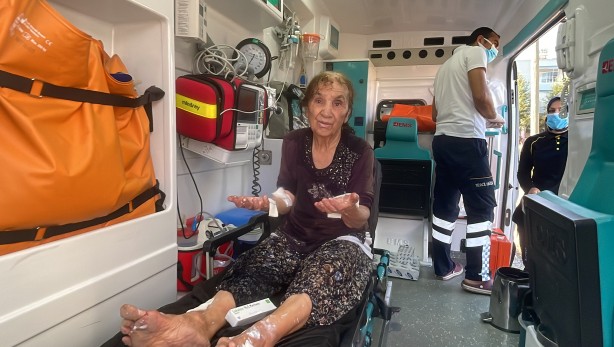 Foto - Adıyaman'da evindeki tüp patlayan yaşlı kadın yaralandı