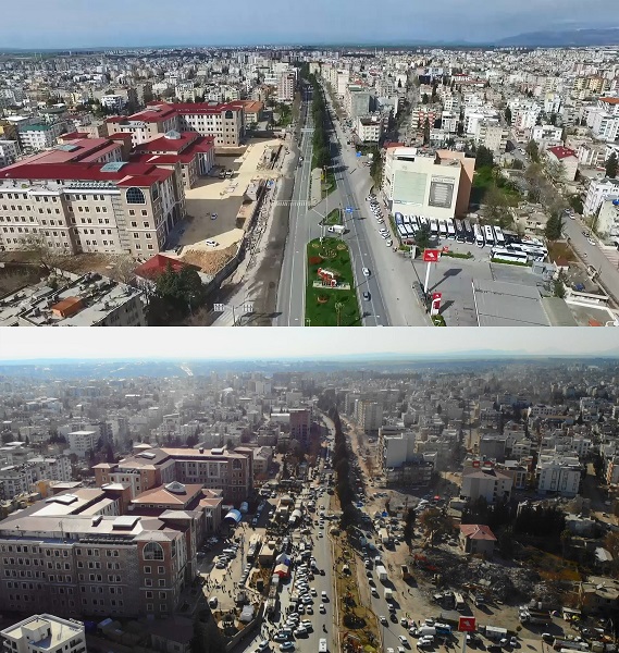Foto - Adıyaman'ın son hali yürekleri yaktı! Bir şehrin öncesi-sonrası