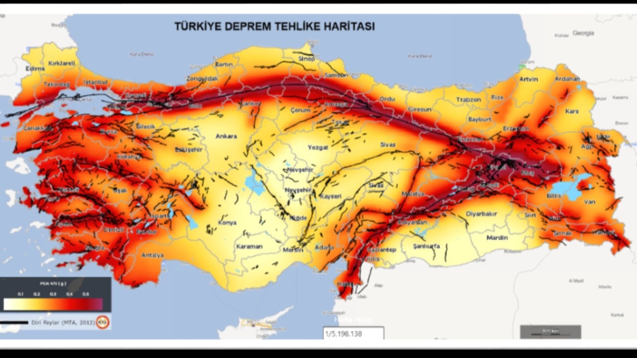 Foto - AFAD deprem haritası güncellendi: İşte Türkiye’nin deprem riski en yüksek ve en düşük illeri
