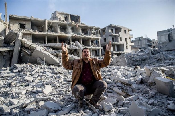 Foto - Afrin'de terör örgütünün tuzakladığı binada patlama: 11 ölü