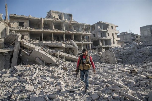 Foto - Afrin'de terör örgütünün tuzakladığı binada patlama: 11 ölü